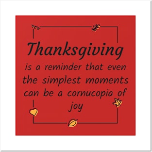 Thanksgiving quotes Posters and Art